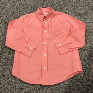 **FINAL PRICE** Little boys button up long sleeve